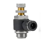 WVAIUPIX Noir Blanc G 1/8" 1/4" 3/8" 1/2" BSPP Mâle x 4 6 8 10 12 mm PC PL SL Valve de raccord de tuyau pneumatique (SL BSPP Noir, 6-G04)