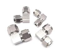 WVAIUPIX Raccord à compression d'air pneumatique en acier inoxydable 304 pour tube O/D de 3 à 25 mm