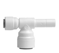 WVAIUPIX Raccord coudé droit en T 6,35 mm, 9,5 mm, 1,27 cm, raccord rapide pour purificateur d'eau d'aquarium (prise 1l4-3l8tube-3l8)