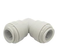 WVAIUPIX Raccord coudé mâle 6,35 mm 3/8" 1/2" POM raccord rapide pour purificateur d'eau d'aquarium Système d'osmose inverse (12,7 mm-12,7 mm)
