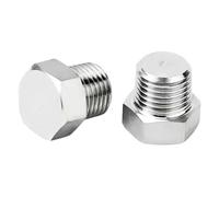 WVAIUPIX Raccord de tuyau en acier inoxydable 304 à bride fraisée mâle BSP NPT 3/8" 1/2" 3/4" 1-1/2" BSP NPT Raccord de tuyau en acier inoxydable 304 (hexagonal extérieur, BSPT SS304_1-1/1/2") 10.2 cm