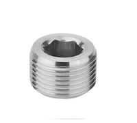 WVAIUPIX Raccord de tuyau en acier inoxydable 304 avec bride fraisée mâle BSP NPT 3/8" 1/2" 3/4" 1-1/2" BSP NPT 1-1/5,1 cm 0,1 cm)