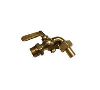 WVAIUPIX Robinet BSPP mâle 1/4" 3/8" 1/2" x prise Unin en bronze antique à une poignée pour robinet d'eau, carburant, gazole (9,5 mm)