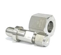 WVAIUPIX W21.8 Droitier femelle vers 6,35 mm NPT VCR mâle 6,35 mm Soudure automatique 3 mm 6 mm 1/8" 1/4" SUS316L Raccord de tuyau (W21.8RHF-1l4")