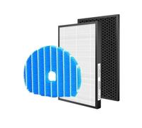 WVGFAUXA Filtre HEPA, Compatible avec Les Purificateurs d'air Sharp KC-850E, KC-A850TA Et KC-C100E, Filtre HEPA FZ-C100HFE, Filtre À Charbon FZ-C100DFE, Filtres D'humidificateur FZ-C100MFE(1set)