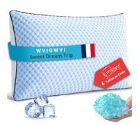 WVIOWVI Oreiller Ergonomique Cervical, Oreiller Mémoire Forme 40x60 cm - Coussin Refroidissement - Housse Lavable - Hauteur Personnalisable, Ultra Confort Moelleux et Excellent Soutien