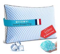 WVIOWVI Oreiller Mémoire Forme Ergonomique Cervical, Oreiller 40x60 - Coussin Refroidissement - Housse Lavable - Hauteur Personnalisable, Anti-acarien Anti-Transpiration Hypoallergénique