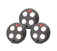 Wvoillty 433,92 MHz Telecommande Portail, Lot de 3 Telecommande Porte de Garage Compatible avec Telecommande Mhouse GTX4, Rolling Code, 4 Canaux