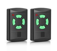 Wvoillty Télécommande pour porte de garage 26,975 MHz, émetteur manuel compatible avec télécommande Hormann HSM4-26.975, HSM2-26.975, HS2-26.975, DHM02-26.975, bouton vert 4 canaux, 2 pièces