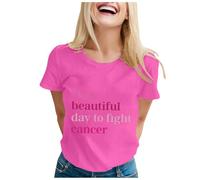 WVONIF Chemisier Femme Coton Lin Eté Chic T-Shirt Manches Longues Oversized Lin Blouse Tunique Casual Col V Couleur Unie Hauts Sexy Mode Lâche Chemise Tops Tshirt Coton Vetements Mode (Rose Vif,M)