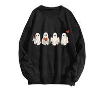 WVONIF Pull Femme Col V Sweatshirt Chaud pour Femme Sweat à Capuche à Manches Longues et uni pour Femme Hiver sous Pull Col Roulé Femme