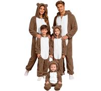 WVONIF Pyjama Noel Famille Pyjamas Couples Assorti Pyjama à Manches Longues pour Automne Hiver Pyjamas de Noël pour Femmes Hommes Sleepwear Pjs Set Père Noël Déguisement (Bleu foncé,M)