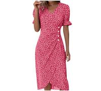 WVONIF Robe Chemise Femme Chic pour l'été Robe de Mariage Fille 5 Ans Jupe Satin Asymetrique Jupon Noir Femme sous Robe Maternite Dress Tutu Danse Classique Fille Blanc Vetement Fille 12 Ans ete Robe