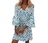 WVONIF Robe Courte Femme Fleurie Longue Casual Longue Coton et Lin Séchage Rapide Bohème Élégant Décontractée Soft Fast Dry Grande Taille Robe Bretelles Elegante Rétro Robe Blanche Femme