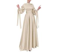 WVONIF Robe de priere Femme Musulmane Grande Taille Robe Mariage Musulman Robe Orientale Mariage Caftan marocain Kaftan Femme Noir Abaya Dubai Kimono Islam Femme vêtement