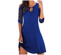 WVONIF Robe D'été Femme Chic Africaine Longue Imprimé Floral Wrap Col en V Manches Courtes Ceinture à Volants Ourlet A-Line Bohème Maxi Mini Casual