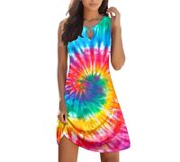 WVONIF Robe Femme d été avec Manche Robe Femme Ronde Elegante Jupe Patineuse Femme Taille Haute Jupon Noir Annee 50 Spring Dress Tutu Multicolore Femme Grande Taille Vetement Femme Robe Longue Boheme