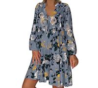 WVONIF Robe Femme Ete Boheme Boheme Sexy sans Manche Fleurs Imprime Robe De Plage Ete et Fente Avant Robes Femmes Soldes Ete Chic Casual Robe Legere Fluide ÉtÉ Elegant Robe Medievale