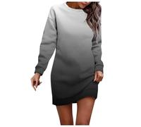 WVONIF Robe Longue Femme Grande Taille Noel Femme T-Shirt Robe Col Rond Ample Plaine Décontractée Grande Taille Midi Robes de Poches Robe Rouge Femme Grande Taille Jupe Patineuse Tartan