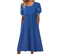WVONIF Robe Longue Femme Soiree Robe Imprime Floral Femme Grande Taille Chic Et Glamour Cardigan à Manches Longues avec Boutons Robes Chemise Ample IrréGulier Robe de Témoin de Mariage