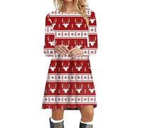 WVONIF Robe Noël Femme Grande Taille Robe Boho Femme De Coton Et Lin Lâche Officiel Robe Ete Femme Mi-Longue Coton Robe Pas Cher 2023 Décontractée Rétro Hauts Cool Mode Robe Soirée Femme