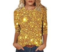 WVONIF Tunique Femme ete Original t-Shirt Thermo Jupe Short Femme Taille Haute Chemisier Femme Printemps Top Court Fine Bretelle Blouse Infirmiere Femme Rose Corset Gothique ado (Gold, XL)