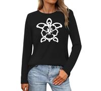 WVONIF Tunique Grande Taille 50 t Shirt Tonton Haut Papillon Femme Chemise de Nuit Femme Coton XXXXL Top Paillette Femme Blouse Pharmacie Grande Taille Corset Minceur Femme XS (Black, S)