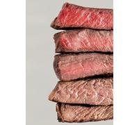 WVPJJNXAFN Beef Steak Doneness Poster, Complete Temperature Guide with Descriptions, Learning Tool for Home Chefs, Ideal for Kitchen and Dining Room(Unframed,16x24inch(40x60cm))