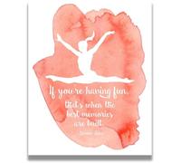 WVPJJNXAFN Gymnast Girl Boho Wall Art, Motivational Quotes by Simone Biles, Inspirational Bedroom Poster for Girls with Gymnastics Dreams(Unframed,16x24inch(40x60cm))