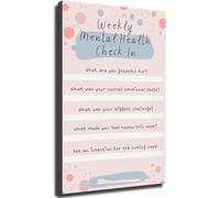 WVPJJNXAFN Mental Wellness Reflection Guide Poster Self Care Awareness Prompts for Supportive Wall-Art(Unframed,08x12inch(20x30cm))