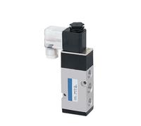 WVRWFDLW Électrovanne de Type collecteur 4M410 4M420 4M430 G 1/2 Vanne pneumatique à Simple Bobine Double(DC12V,4M430P 15G1-2 3-5Way)