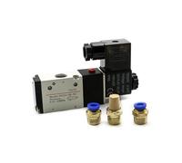 WVRWFDLW Électrovanne pneumatique 3V210-08 DC12V DC24V AC110V AC220V, 3 Voies, 2 Positions, vanne de Commande directionnelle d'air, vanne magnétique à gaz(3V210-08-w 10mm,DC 12V)