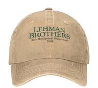 WVVCXCC Casquette de Baseball Unisexe Lehman Brothers Gestion des Risques Casual Spring Bank Faillite Trucker Hat Pêche Snapback Cap Cadeaux en Plein air pour Adultes