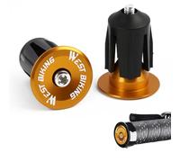 Wvxilyr 2 Pièces Bouchon Guidon Velo, Embouts de Guidon de Vélo, d'Embouts de Guidon de Vélo, Bouchon Guidon VTT, Bicycle Handlebar Ends, Embouts de Guidon pour Vélo de Route et VTT (or)