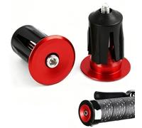Wvxilyr 2 Pièces Bouchon Guidon Velo, Embouts de Guidon de Vélo, d'Embouts de Guidon de Vélo, Bouchon Guidon VTT, Bicycle Handlebar Ends, Embouts de Guidon pour Vélo de Route et VTT (Rouge)