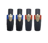Wvxilyr 4 Pièces Speakon Connecteur NL4FC - Connecteur Speakon Male Avec NL2FC Et NL4FX, Tête de Câble Haut Parleur, pour Systèmes Audio Professionnels Et Équipements de Sonorisation