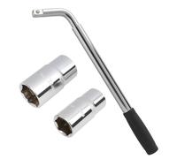 Wvxilyr Clé à Douille Extensible pour Roue de Voiture, Clé Démonte-Roue Télescopique, clé Téléscopique Pneus Auto, Tailles de Douilles 17 mm, 19 mm, 21 mm, 23 mm, Outil Polyvalent et Durable