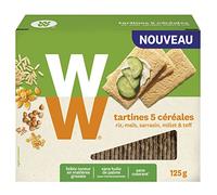 WW Tartines 5 Céréales, Faible teneur en matières grasses, Sans huile de Palme, 1 boîte, 125g, 220283