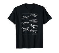 WW2 Avion de chasse Warbirds T-Shirt