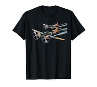 WW2 Fighter Planes Tshirt B-17 P51 Mustang F4U Corsair T-Shirt