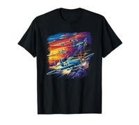 WW2 Fighter Planes Tshirt B-17 P51 Mustang F4U Corsair T-Shirt