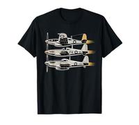 WW2 Fighter Planes Tshirt B-17 P51 Mustang F4U Corsair T-Shirt