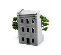WW2 Stalingrad Ruines (MTST08) - Terrain de Wargaming imprimé en 3D pour échelle de 28 mm et 15 mm - Ruines de front oriental (20 mm)