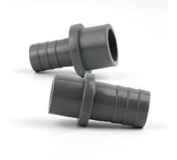 WWANBGIA Ensemble de connecteurs de Tuyau en PVC, Argent/Blanc/Bleu, raccords d'irrigation de Jardin for Joint de pagode en Plastique à Tube Dur, 10 pièces(Silver,25mmx12mm)