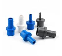 WWANBGIA Ensemble de connecteurs de Tuyau en PVC, Argent/Blanc/Bleu, raccords d'irrigation de Jardin for Joint de pagode en Plastique à Tube Dur, 5 pièces(White,20mmx5mm)