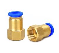 WWANBGIA Raccords Rapides pneumatiques en Laiton - Lot de 10, Adaptateur de Tuyau 4-12 mm avec Filetage Femelle BSPT for Usage Industriel(45994)