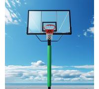 WWANBGIA Rembourrage de Poteau Rond Personnalisable for cerceaux de Basket-Ball, 4 ", 5", 6 ", 8" de diamètre, Coussinets de poteaux de Colonne d'aire de Jeu Portables, 1 pièce(Green,114mm)