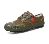 WWBDZSW Chaussures de l'armée de Libération Chinoise pour Hommes Femme | Travaux de Construction Chaussures en Caoutchouc,Toile Sneakers,Imperméable à l'eau,Anti - Crevaison,Antidérapant