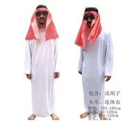 WWBPOIUY Costume d'halloween, Costumes d'halloween, Costumes d'halloween Costumes Arabes for Hommes et Femmes cos Mascarade, vêtements de Berger du Moyen-Orient dubaï Aladdin(Red)
