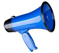 WWBPOIUY Microphone et Haut-Parleur, Corne de Brume, Bullhorn portatif de 25 Watts avec enregistreur Vocal de sirène intégré Bullhorn PA for Microphone extérieur